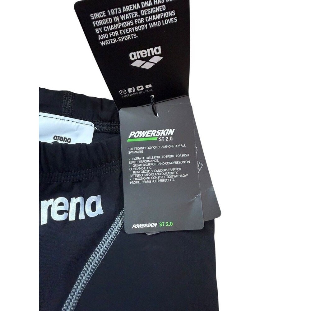Arena Power Skin St 2.0 Jammer Mens Size 28 Black Swimsuit Competitive Racing - Picture 6 of 8
